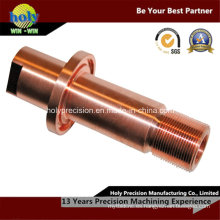 Pieza de mecanizado de cobre rojo CNC